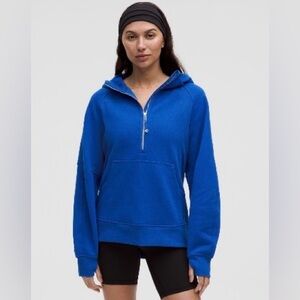 Lululemon Women's “Galactic Cobalt” Blue long Scuba Hoodie